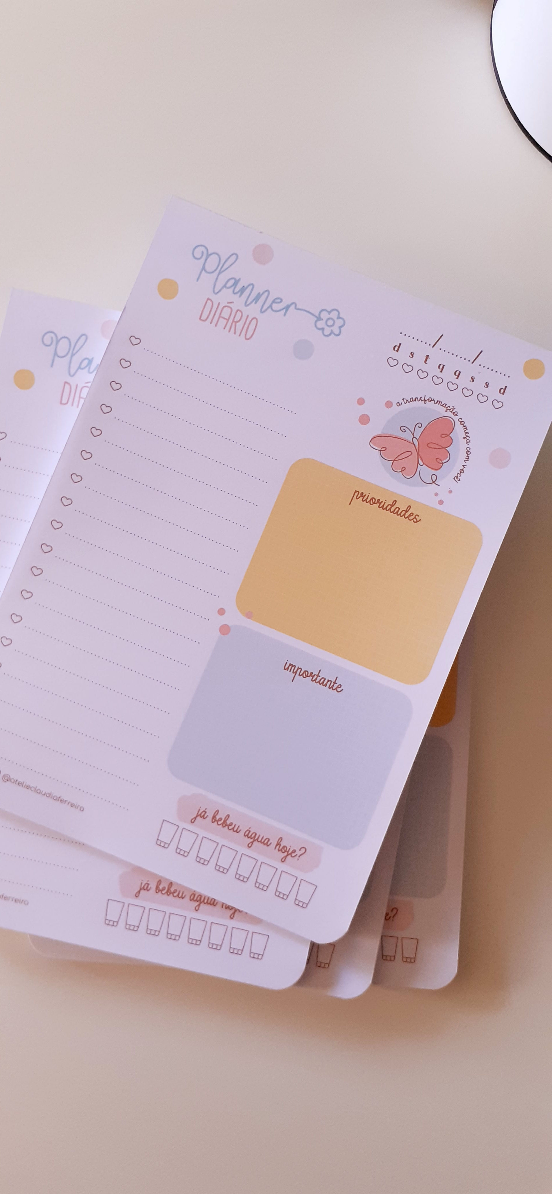 Planner diário A5 - arquivo digital