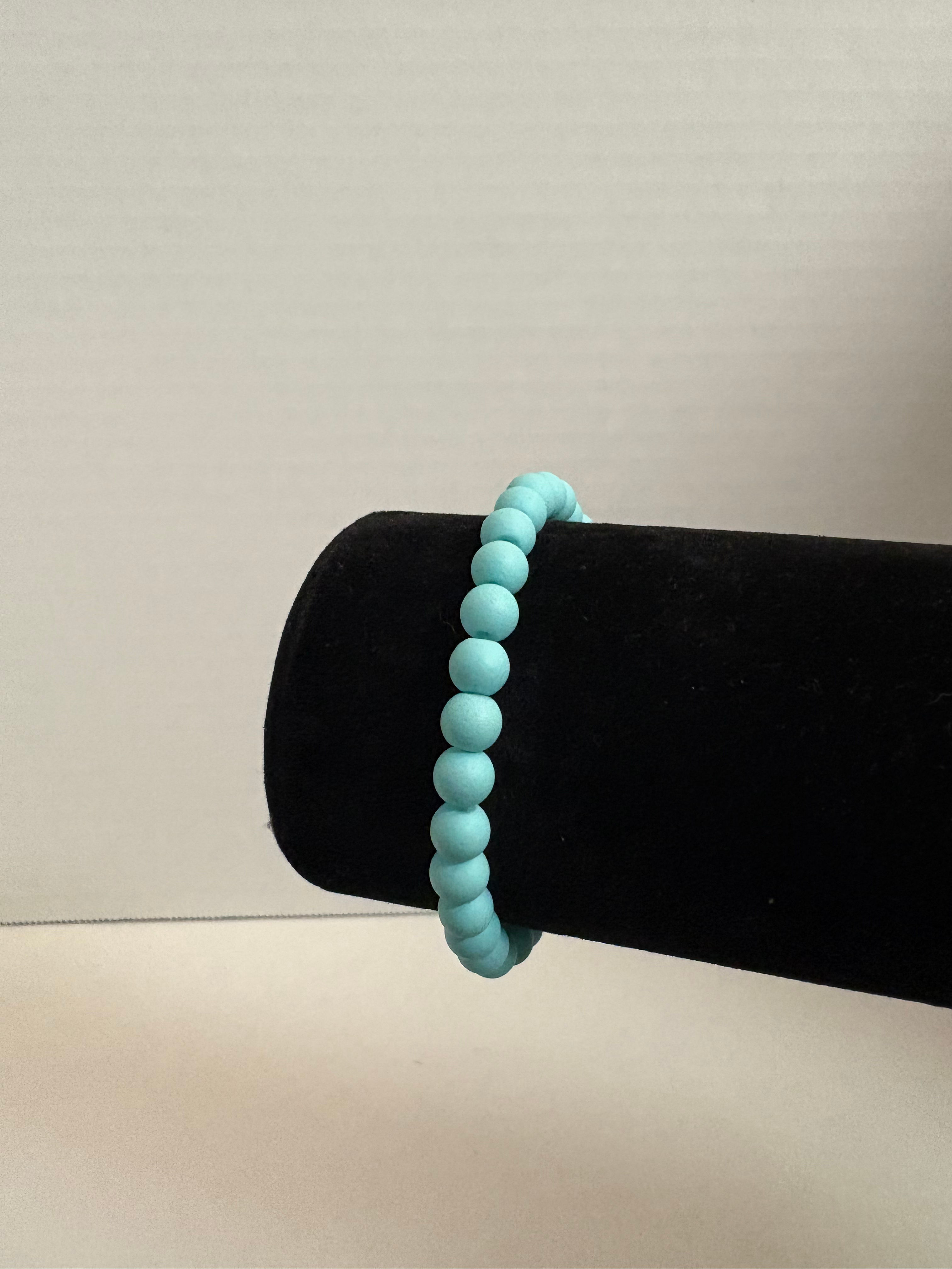 Baby Blue Medium Beaded Bracelet 