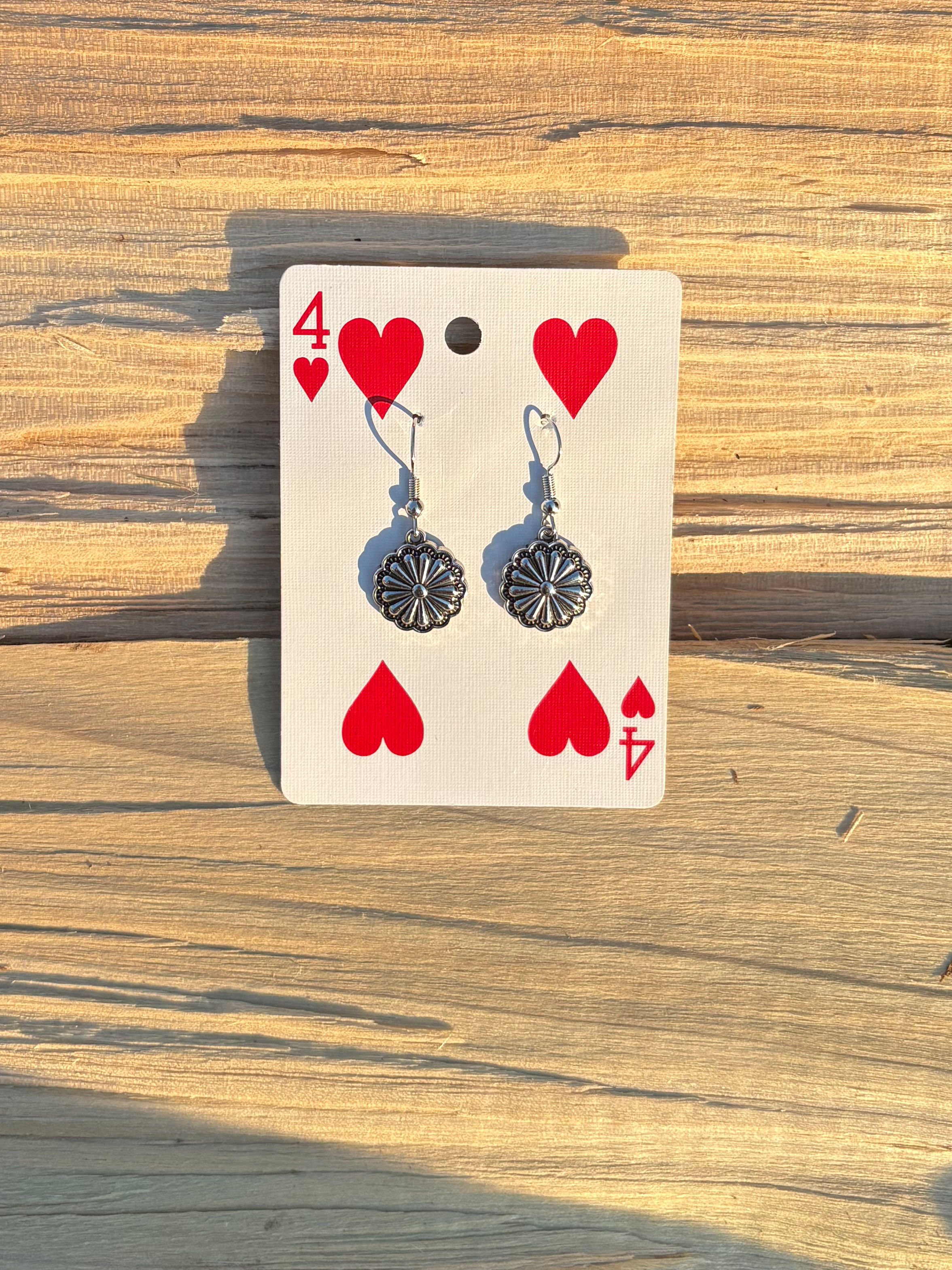 Vintage Silver Spiral Earrings 