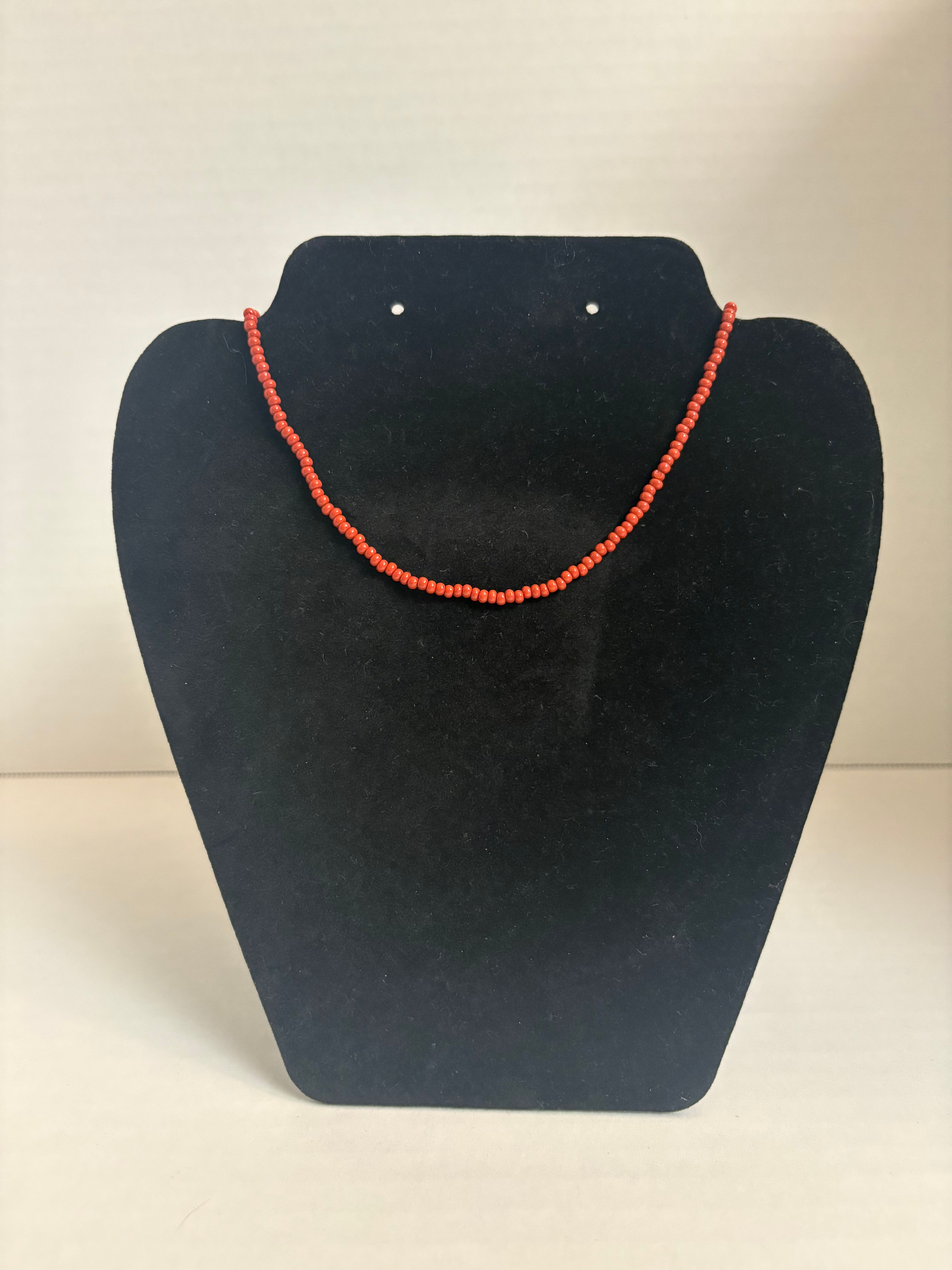 Rustic Brown Beaded Necklace 