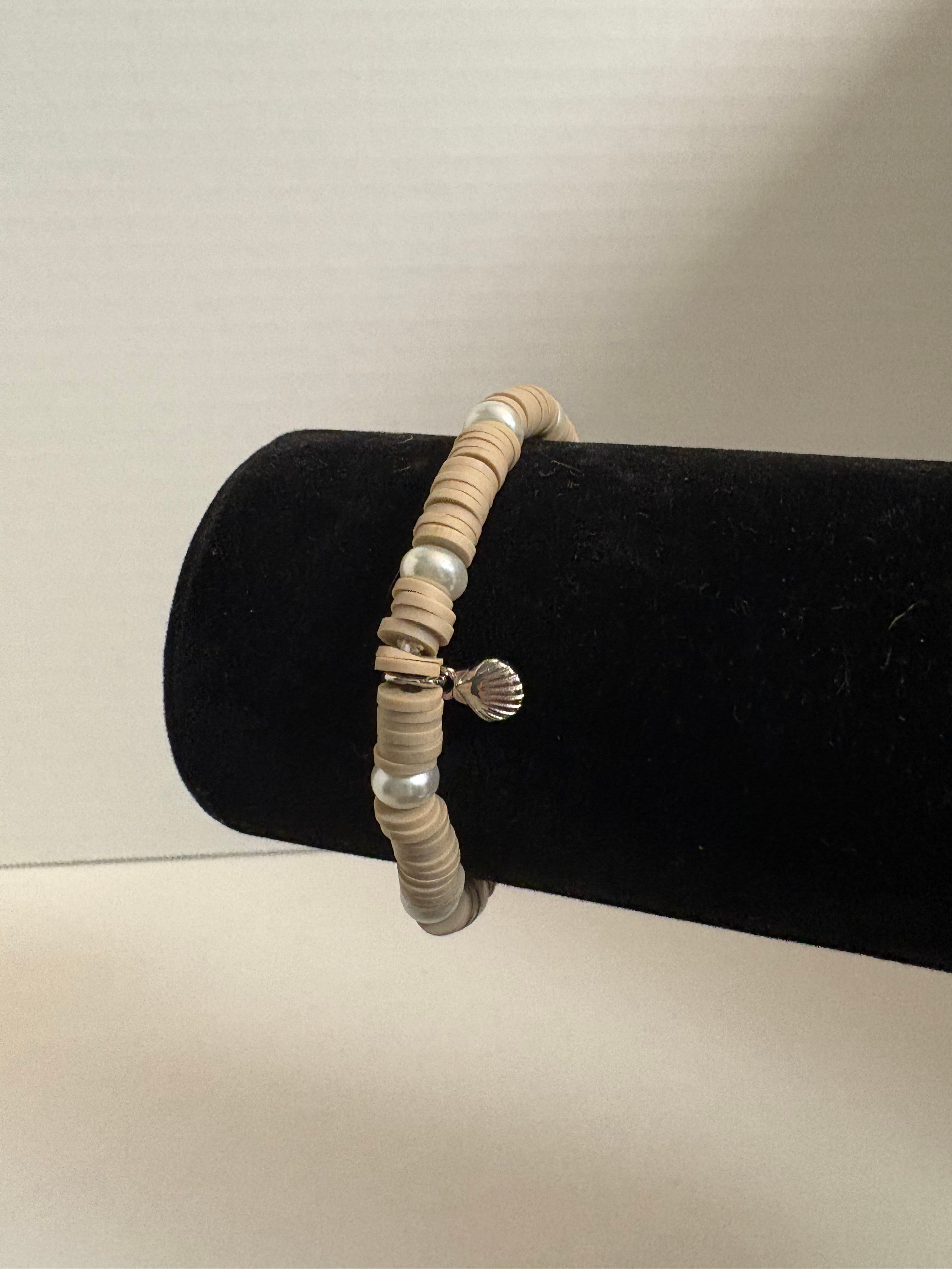 Polymer Clay Sand Beneath my Feet Bracelet 