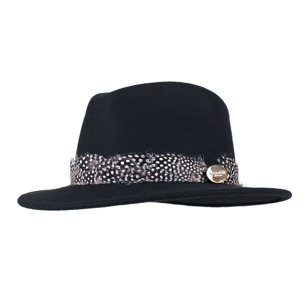Thumbnail: The Suffolk Fedora Guinea Wrap (Black)