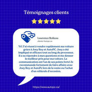 témoignage client vendre un véhicule Sherbrooke