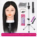 Thumbnail: Mannequin Head With Hair 100% Real Human Hair 10-18'' Cosmetology Mannequin Head
