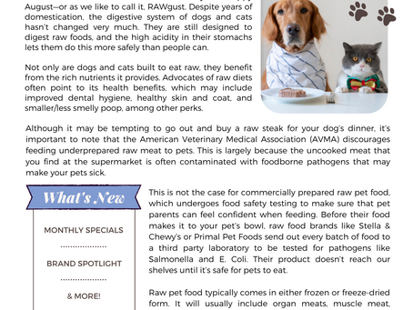 Pawsarotti's Post: All About Raw Food (August 2022)