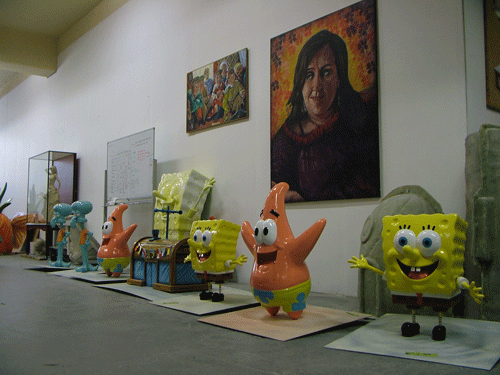 SPONGE BOB underwater sculptures