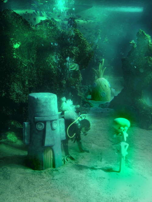 SPONGE BOB underwater sculptures