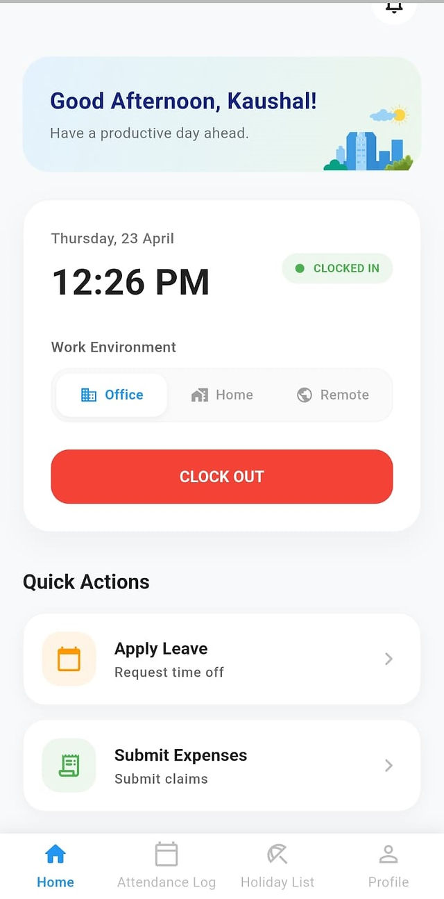 PeopleHub HRMS Mobile App