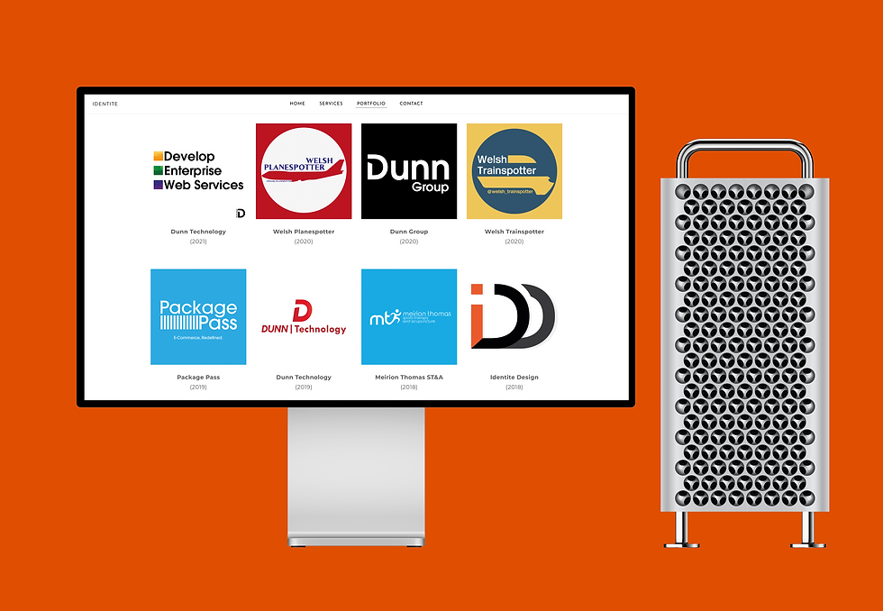 Identite 2021 website - Portfolio Page