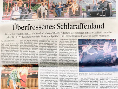 Tiroler Volksschauspiele in Telfs/AU             (20.7. - 12.8.2023)