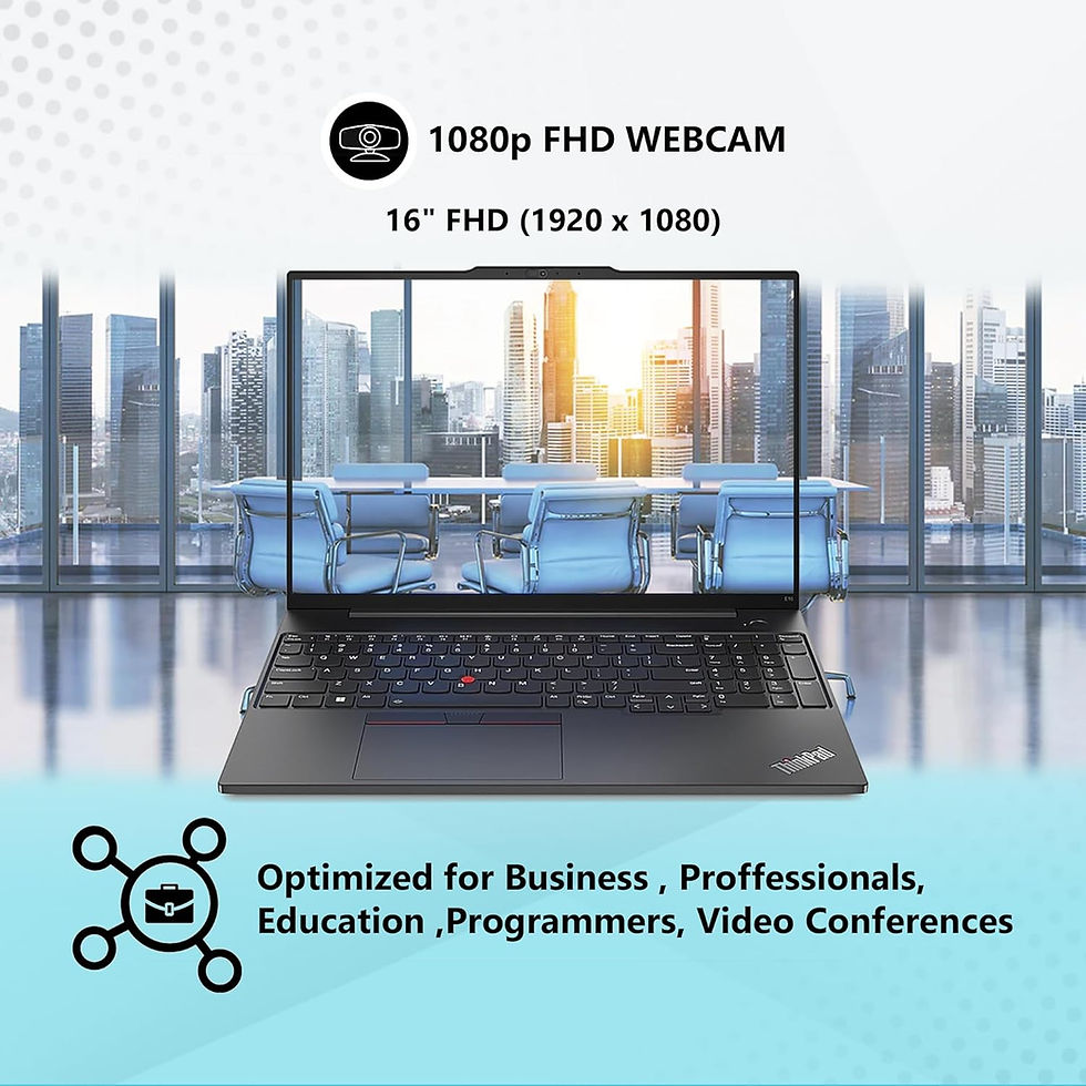 Thumbnail: OEM Lenovo Thinkpad E16 16" FHD IPS, Intel Deca Core i7-1355U, 40GB RAM, 1TB NV