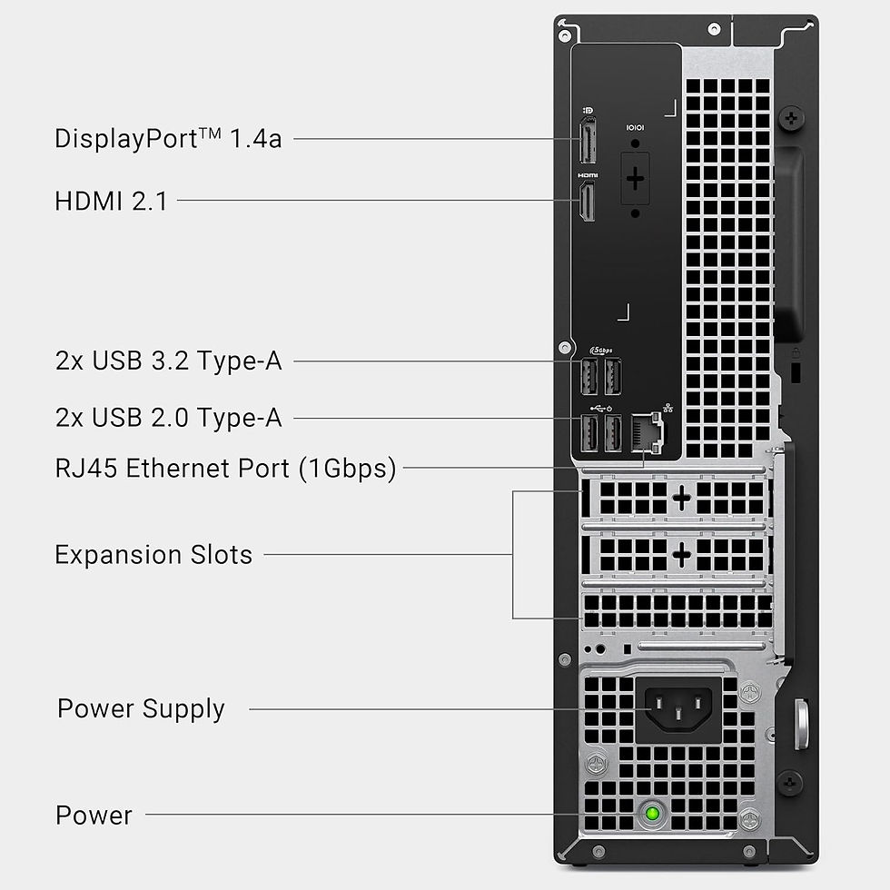Thumbnail: Dell Slim Desktop ECS1250 - Intel Core Ultra 5-225 Processor, Intel UHD Graphic