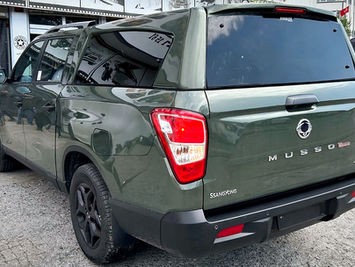 Fiberdunyasi SsangYong Musso Grand hardtop Canopy Fiberglass Camlı kabin Topper Deck Cover