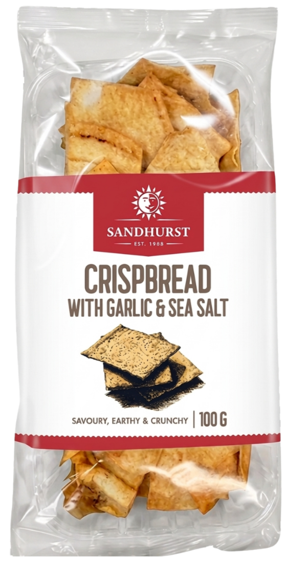 Crispbread Garlic & Sea Salt 100g
