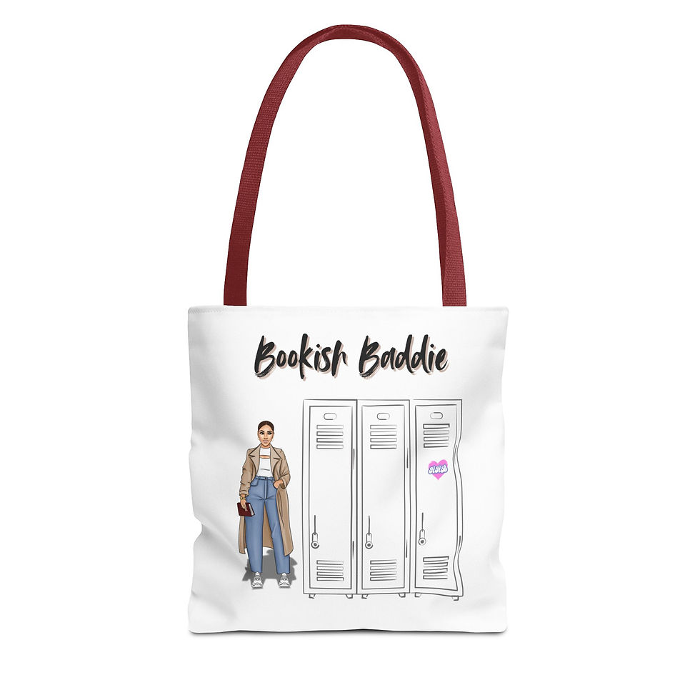 Thumbnail: Bookish Baddie Tote Bag (AOP)