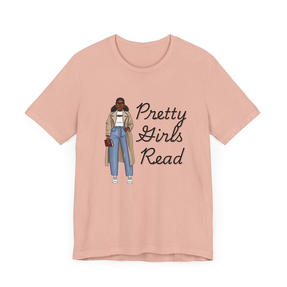 Thumbnail: Pretty Girls Read Unisex Jersey Short Sleeve Tee
