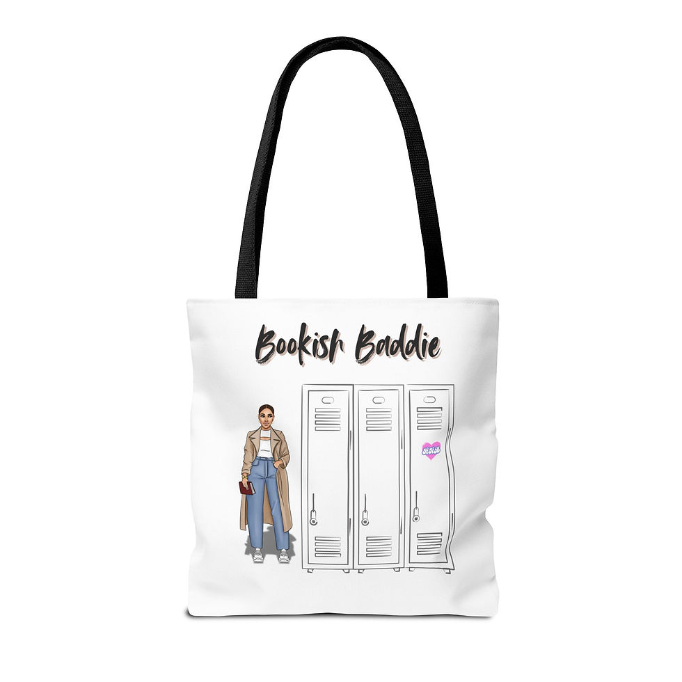 Thumbnail: Bookish Baddie Tote Bag (AOP)