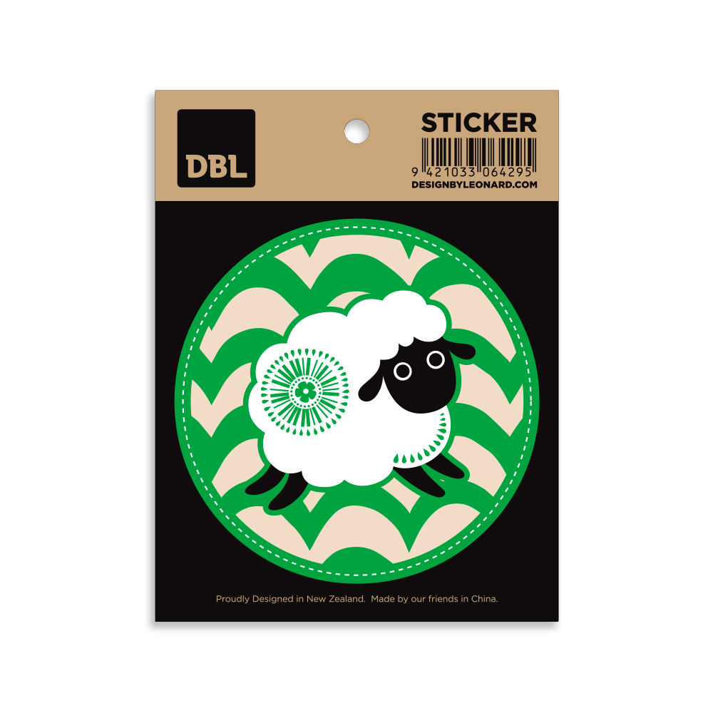 Sticker - Retro Sheep (Pack of 10)