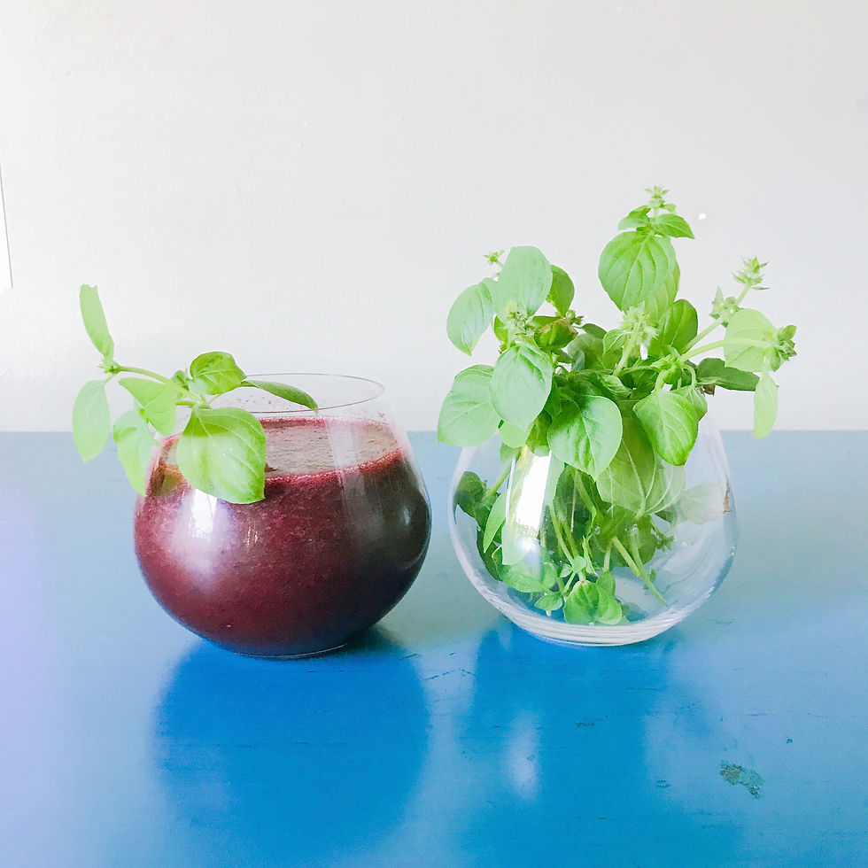 lemon basil beet juice