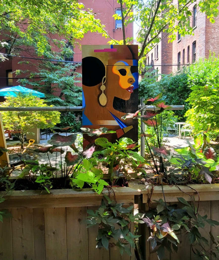 Art of Woman at Maggie's Garden