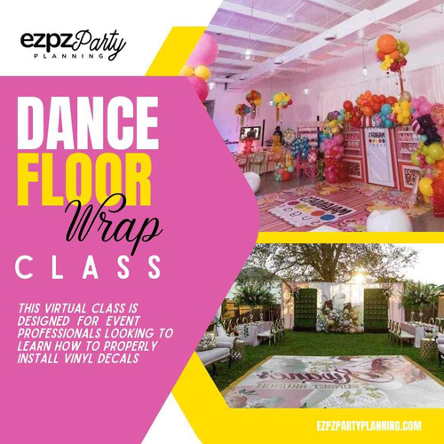 Ezpz Virtual Dance Floor Wrap Class EZPZ Party Planning