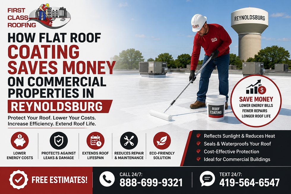 How Flat Roof Coating Saves Money on Commercial Properties in Reynoldsburg