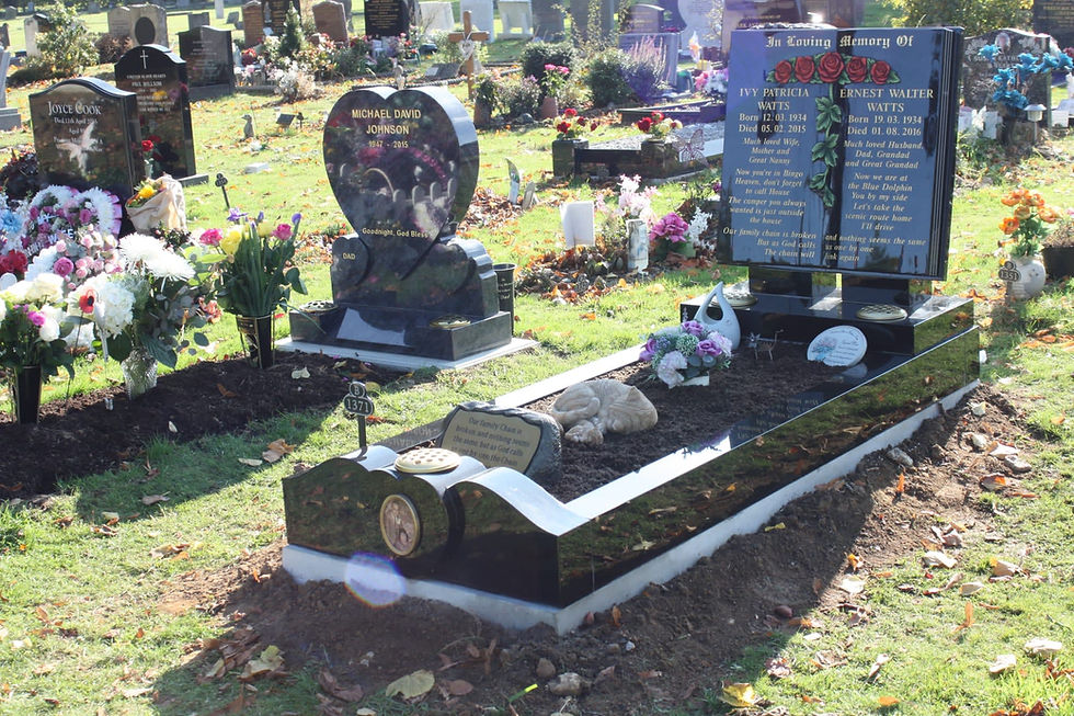 Graves In A Cemetery