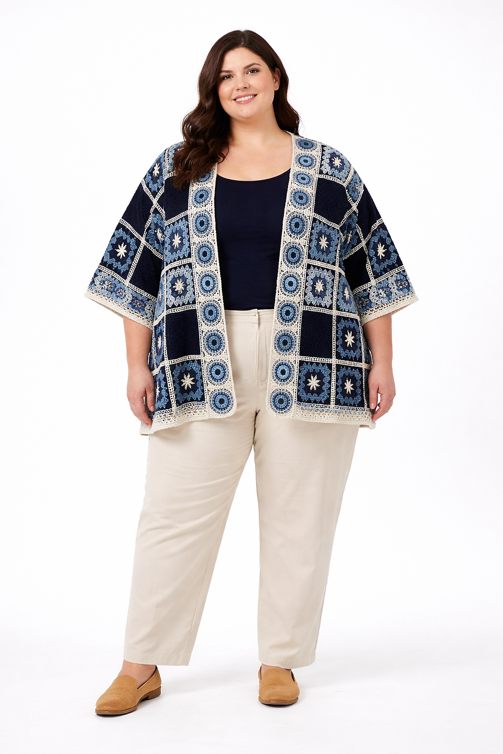 Miniature : Gilet crochet patchwork