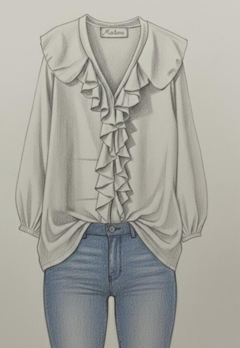 Thumbnail: Blouse à volants