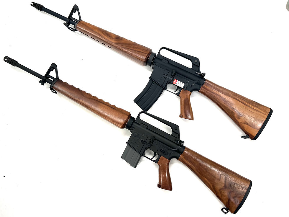 Thumbnail: Trench Airsoft M16A1 Walnut Wood furniture Set (For VFC, WE)
