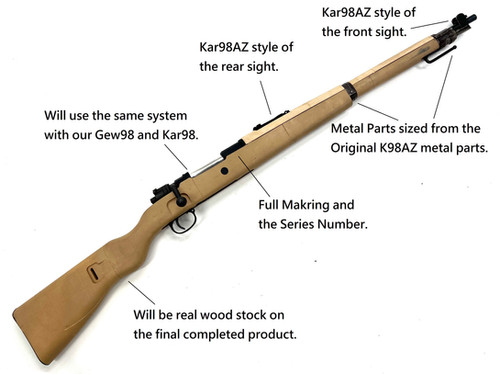 Pre-Order Trench-Airsoft Kar98AZ Spring Powered Airsoft Rifle