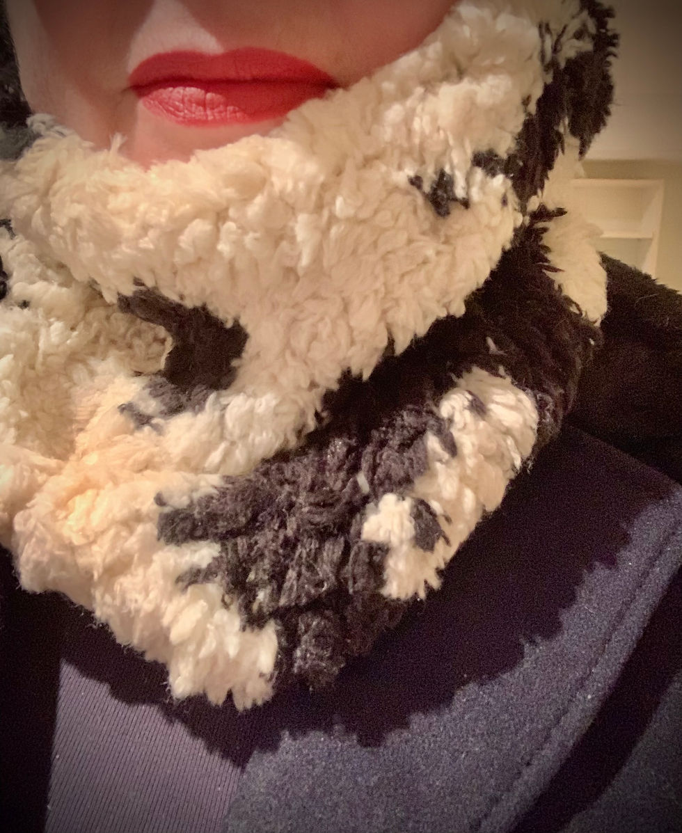 Thumbnail: Black and White Cozy Cowl
