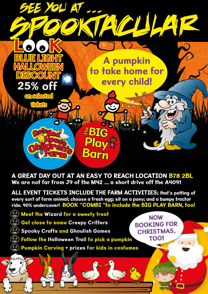 Ash End House Children's Farm Halloween Spooktacular Pumpkin Picking