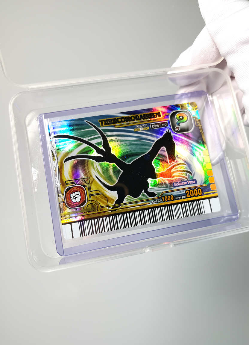 Thumbnail: Dinosaur King Arcade Card - Secret Card - Therizinosaurus - SP06 Dino - Rare