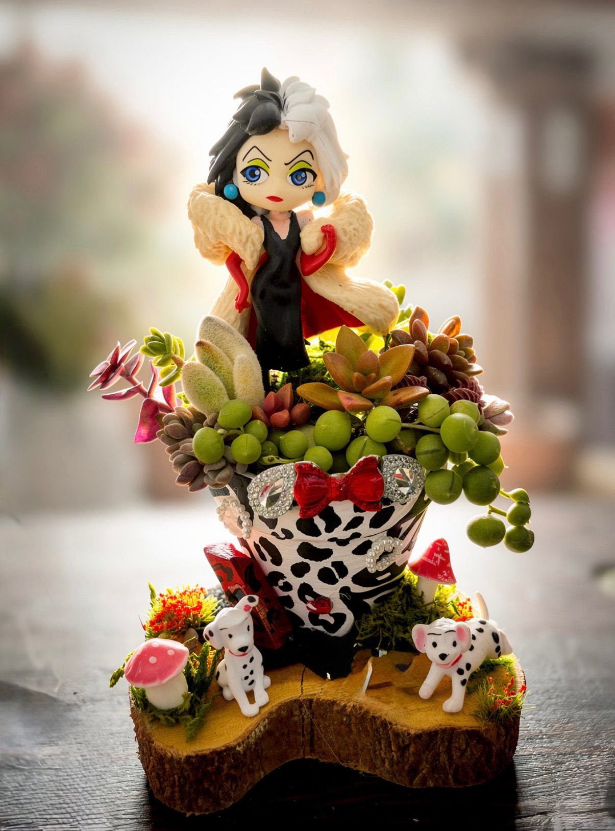 Cruella A 101 Dalmatian Mini Garden