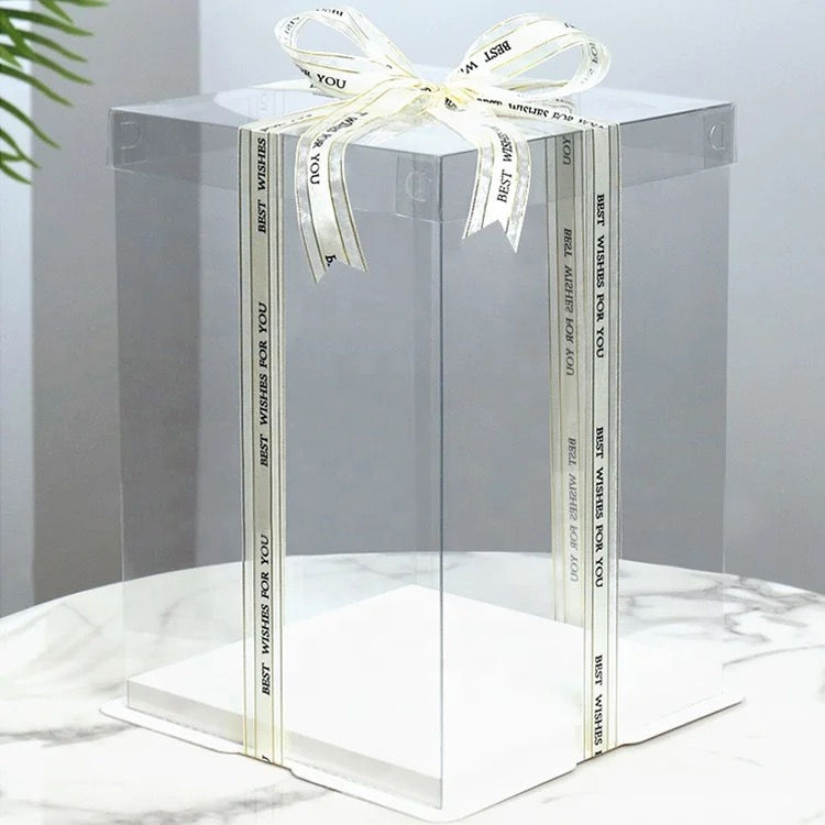 Thumbnail: Clear Cake Box - 8” 2 tier