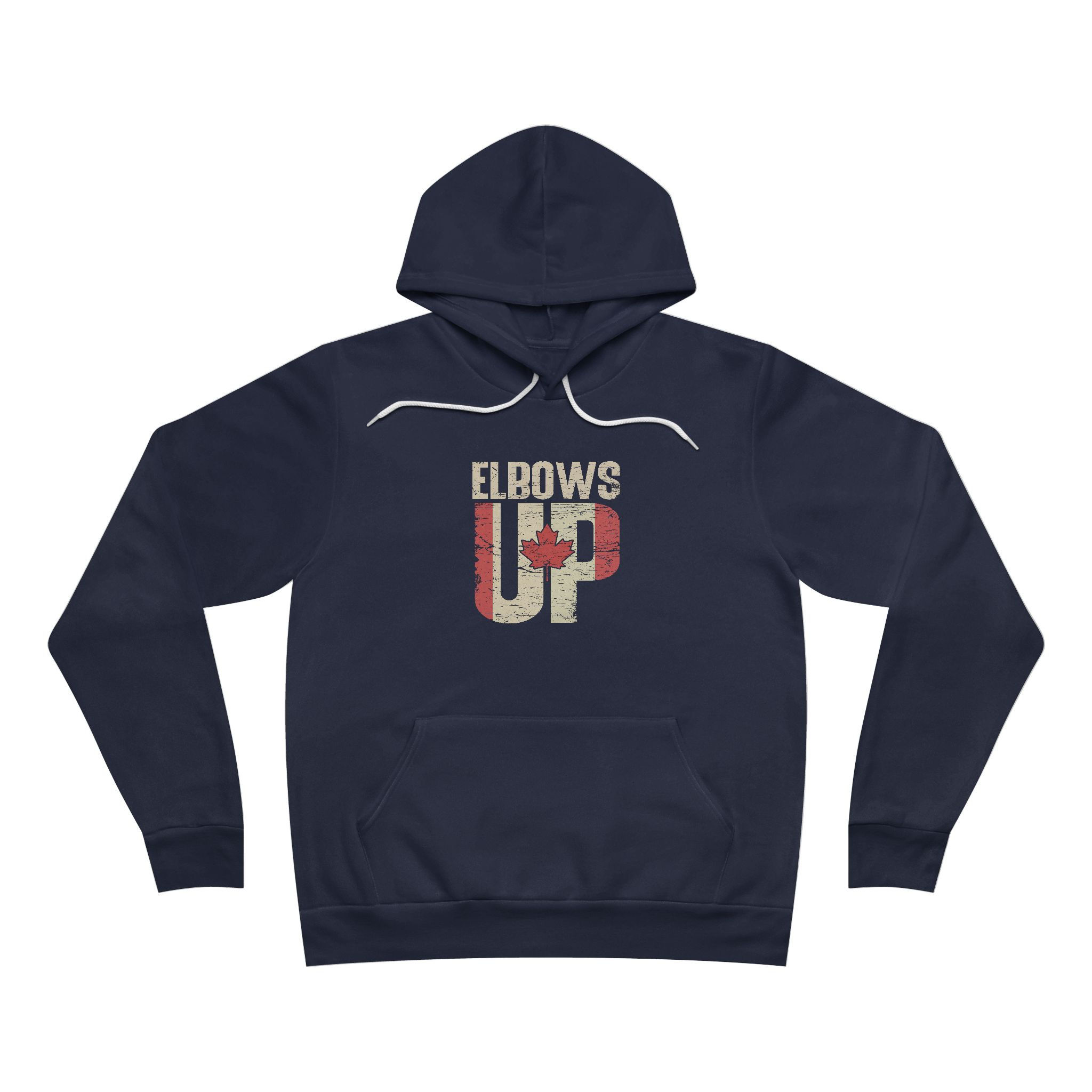 Motivational Elbows Up Pullover Hoodie for Everyday Empowerment