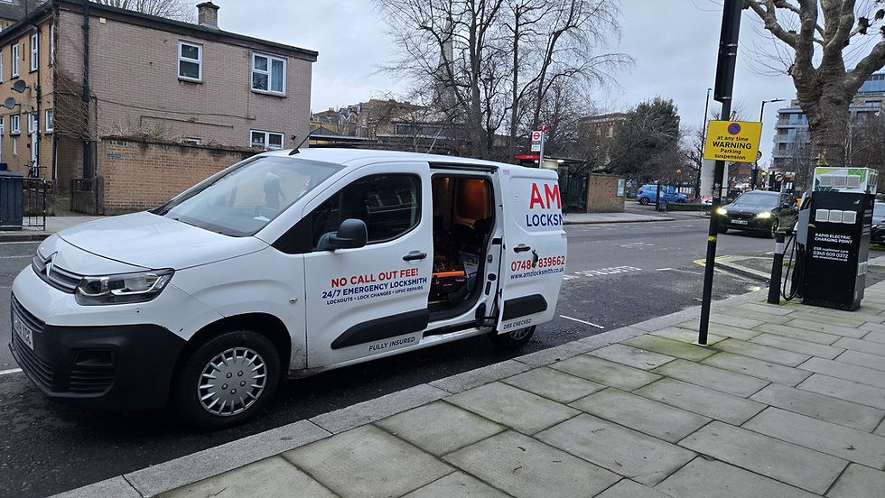 AMZ Locksmith van providing home security and locksmith services in Ladbroke Grove and Portobello Road W10