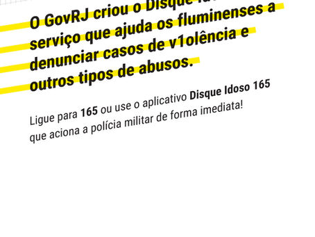 Se Liga na Notícia! Disque Idoso