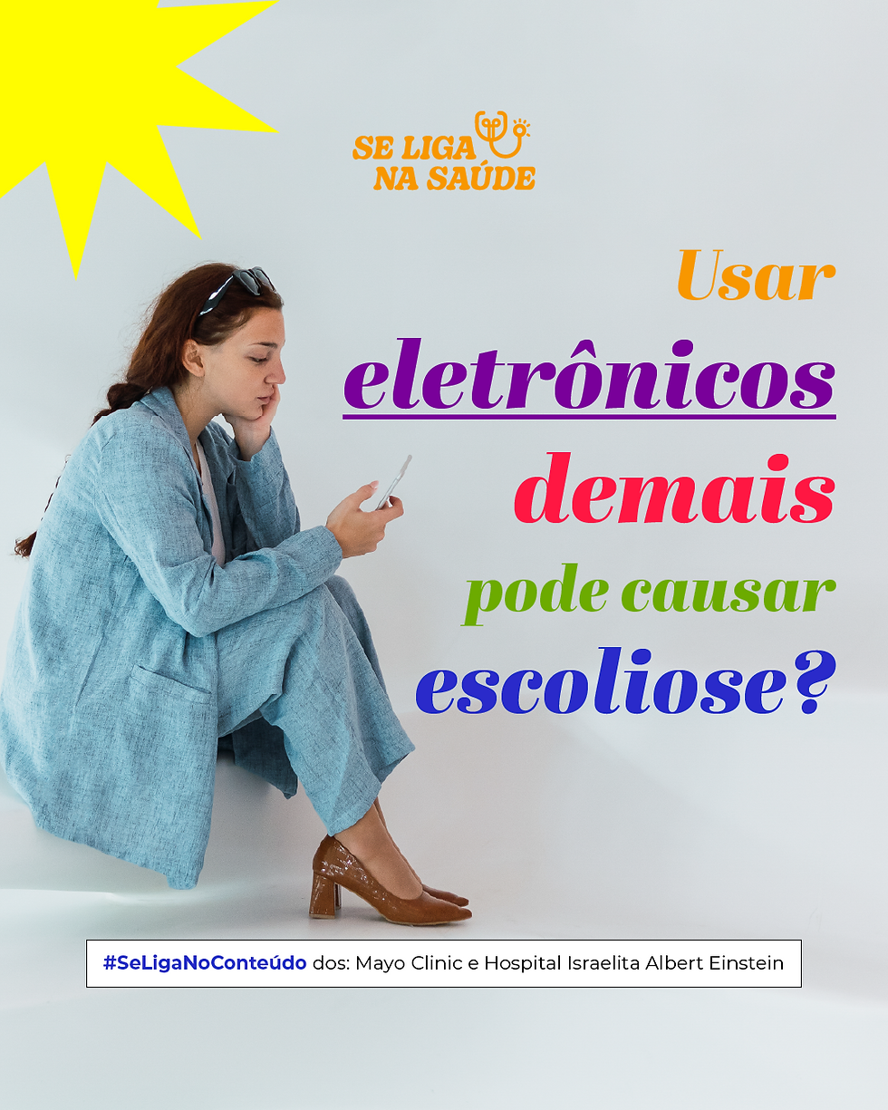 Usar eletrônicos demais pode causar escoliose?