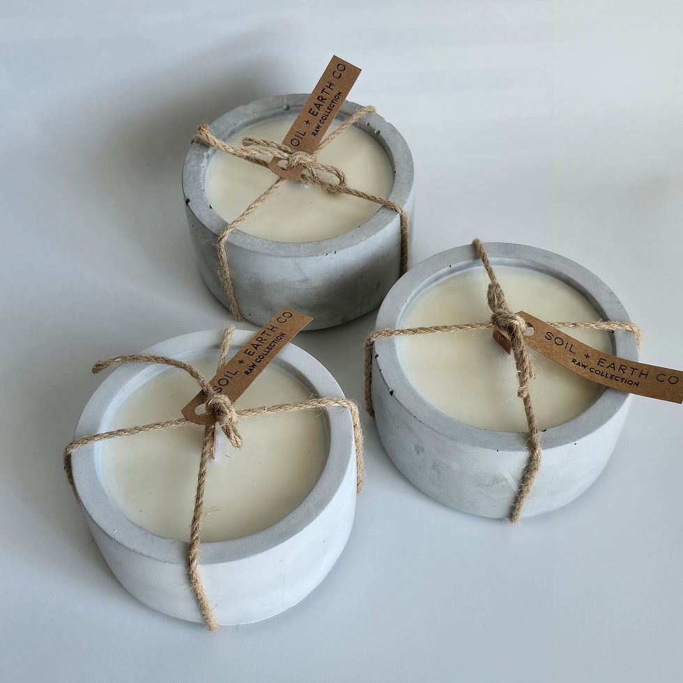 Raw Collection Soy Candles - PETITE