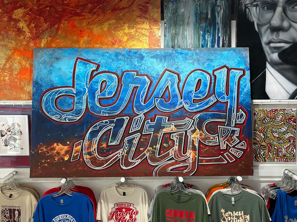 A piece from Jersey City mixed media