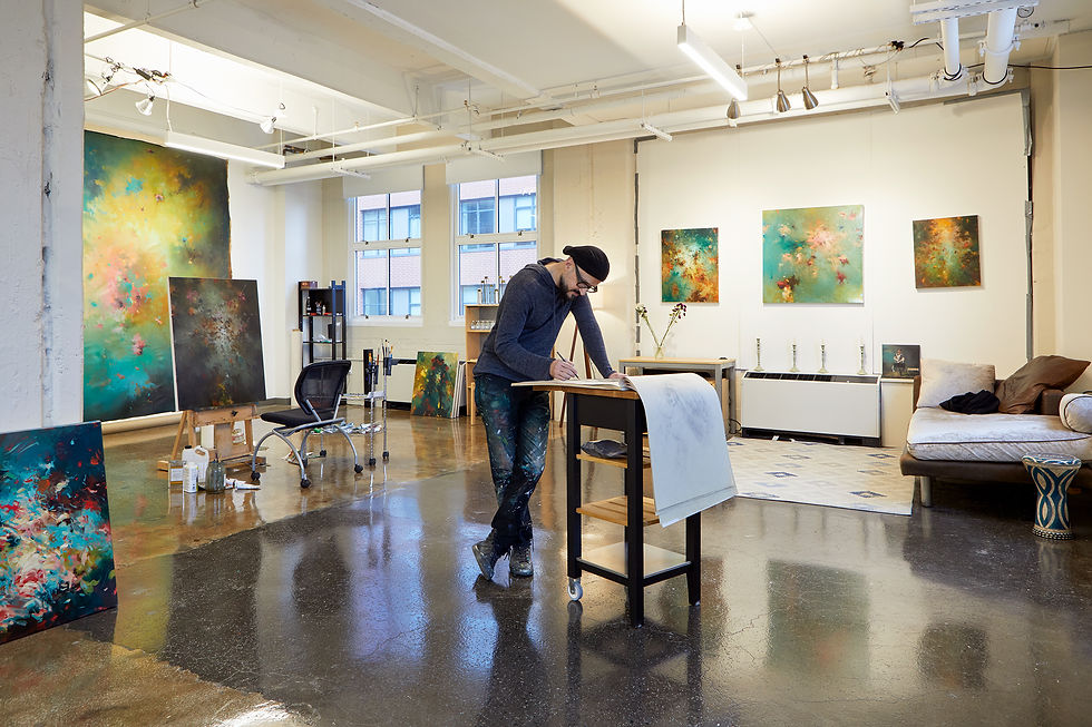 Bassim Al Shaker in his Project 14C studio; photo by Megan Maloy