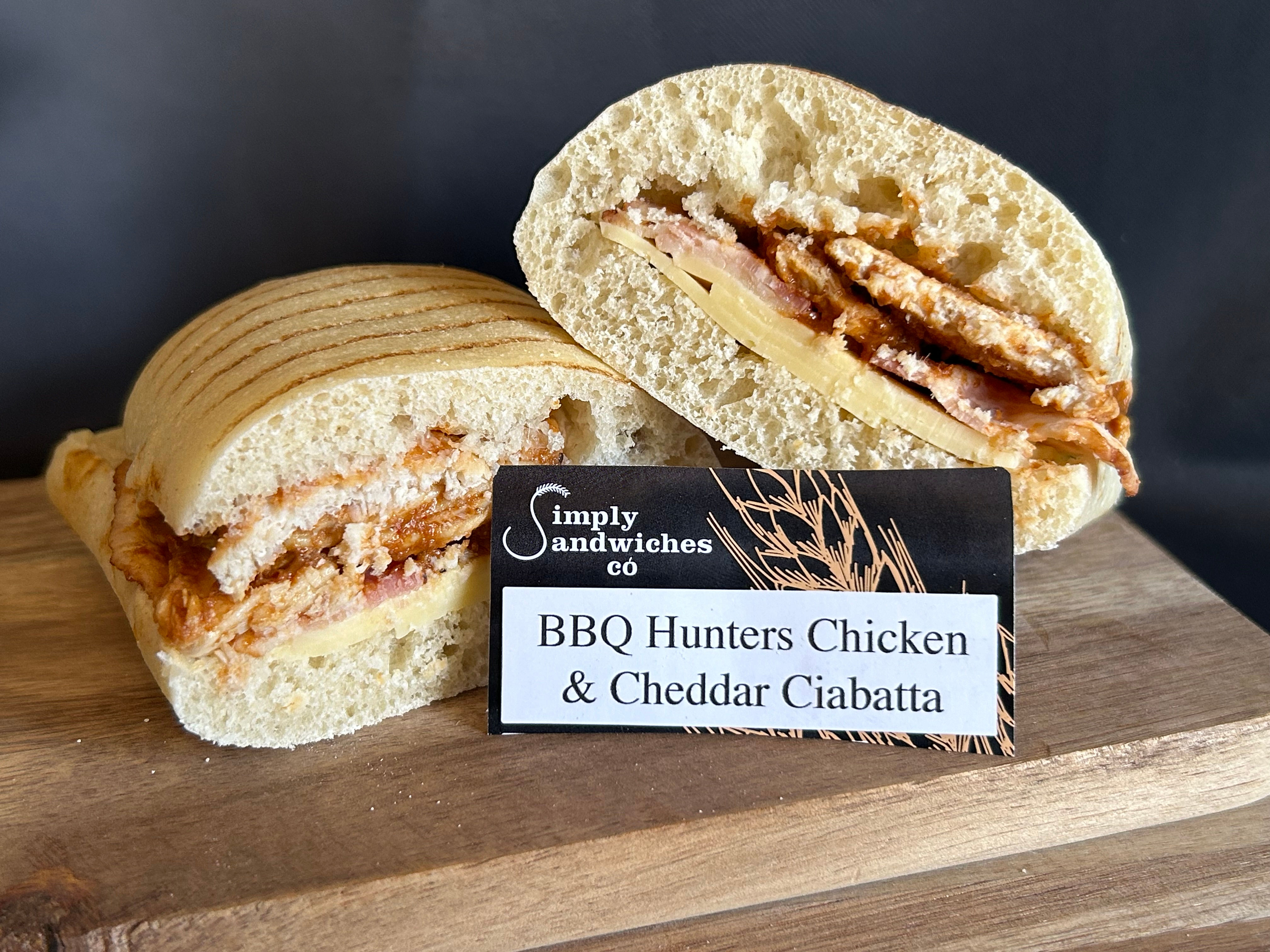 BBQ Hunters Chicken,Bacon & Cheese Ciabatta