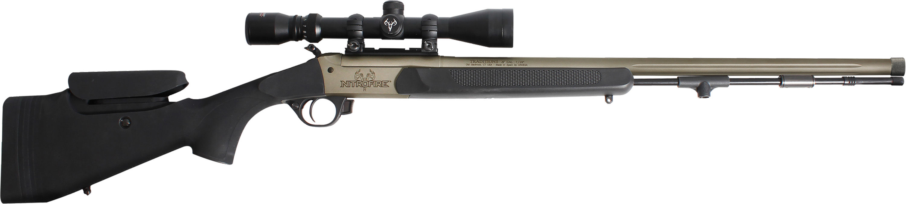 TRA NITROFIREPRO 50CA BLK CMBO 3.5-10X44 DUPLEX RETICLE SCOPE