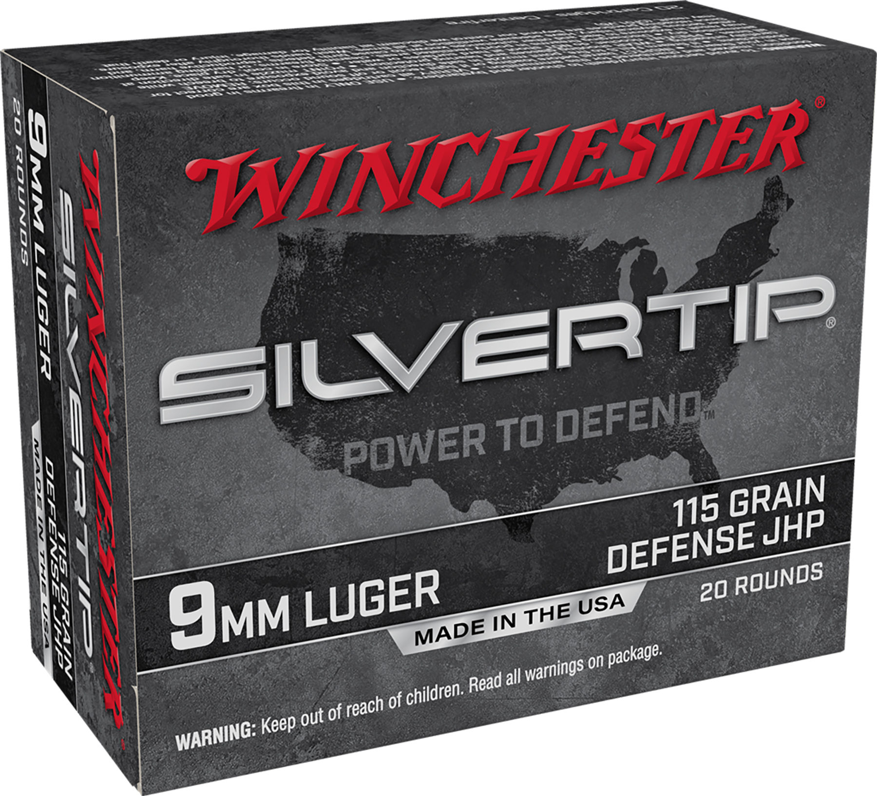 WIN 9MM 115GR SLVRTP HP 20RD 10BX/CS