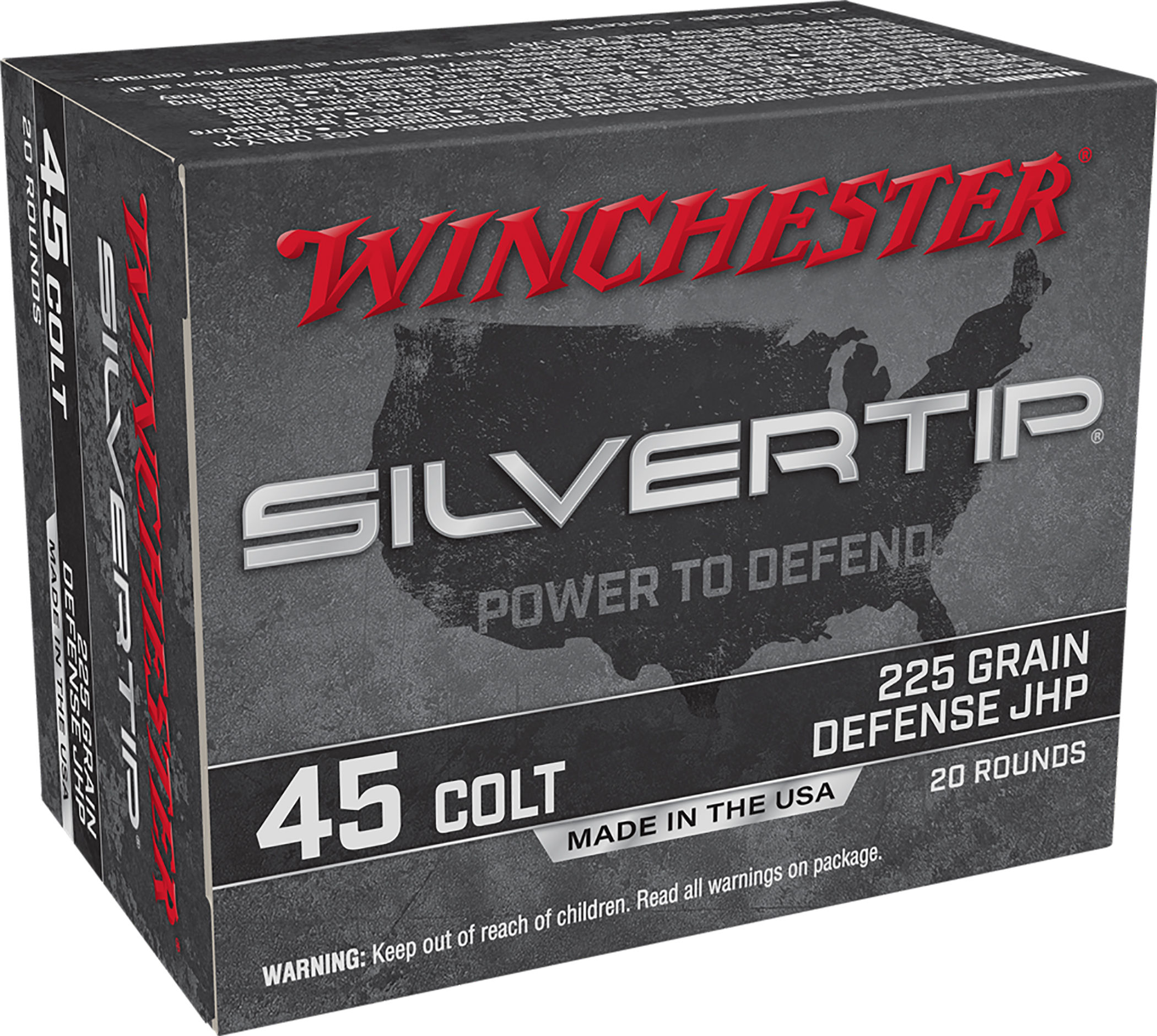 WIN 45LC 225GR SLVRTP HP 20RD 10BX/CS