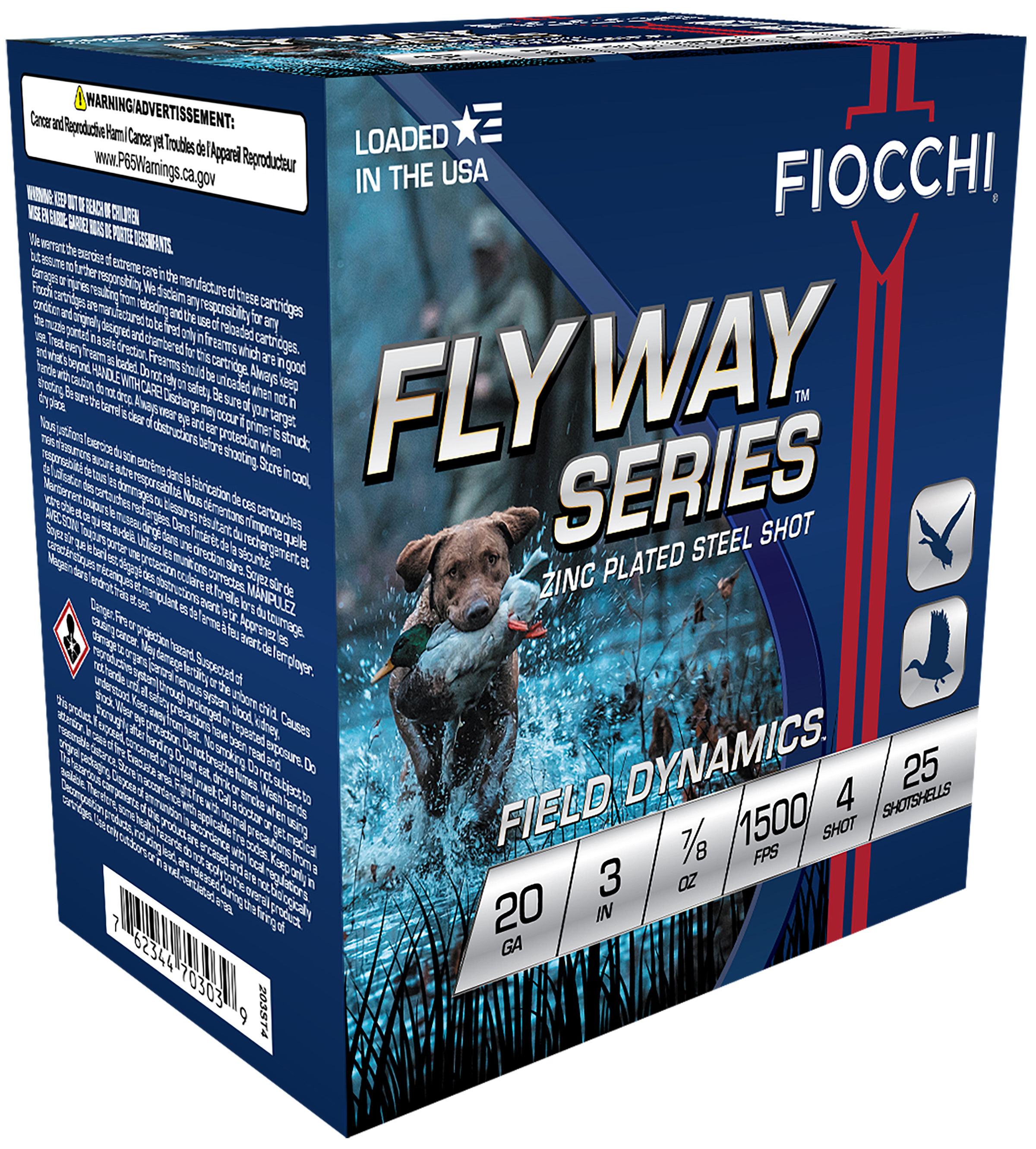 FIO 20G STL 3-.875-4 25RD 10BX/CS