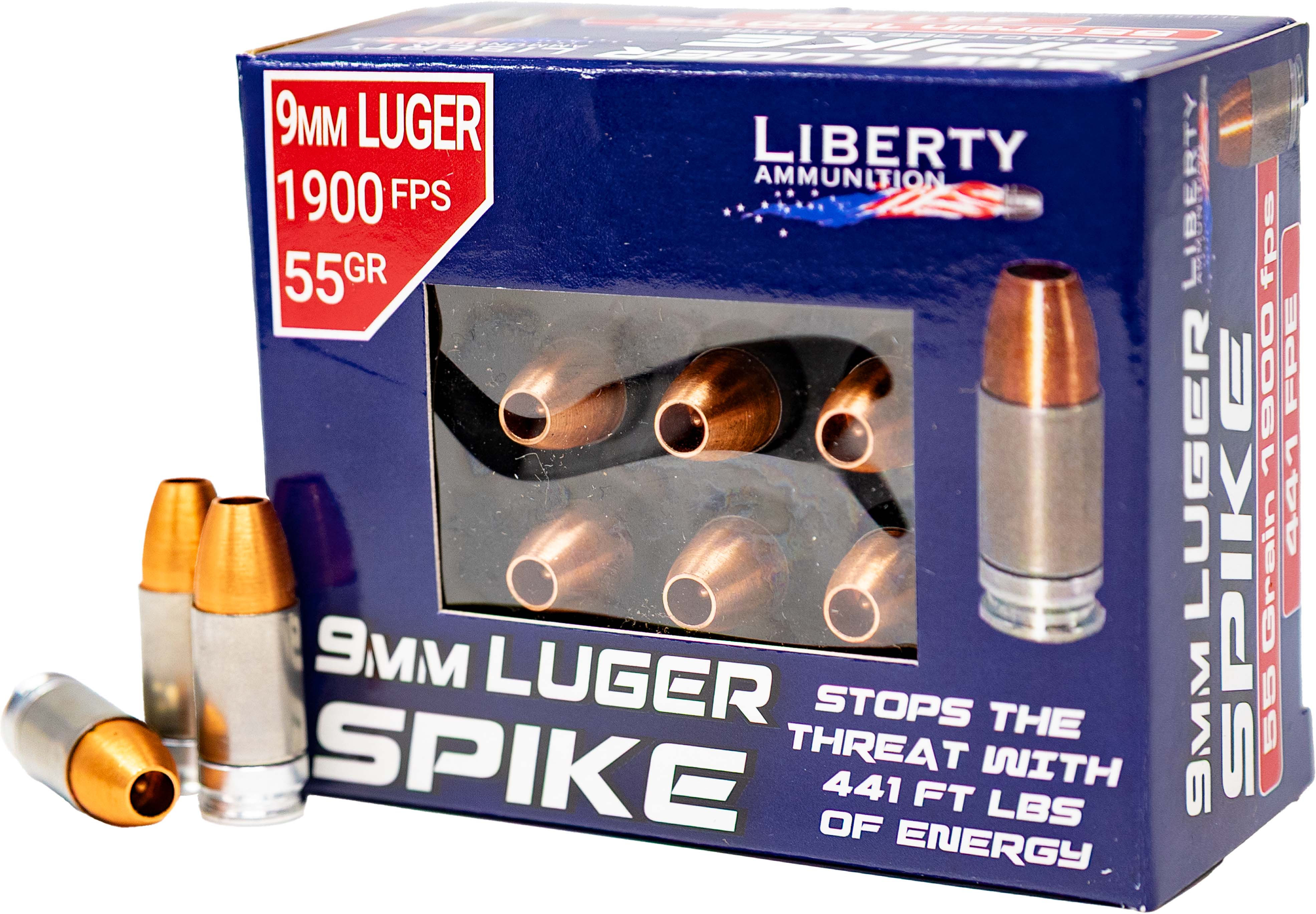 LIB 9MM 55GR SPIKE 20RD 10BX/CS