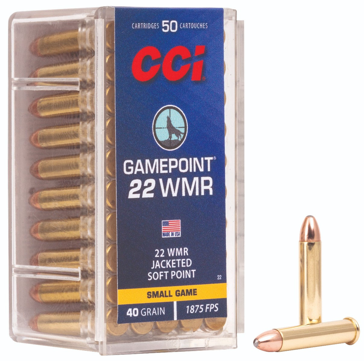 CCI 22M 40GR GMPNT JSP 50RD 40BX/CS